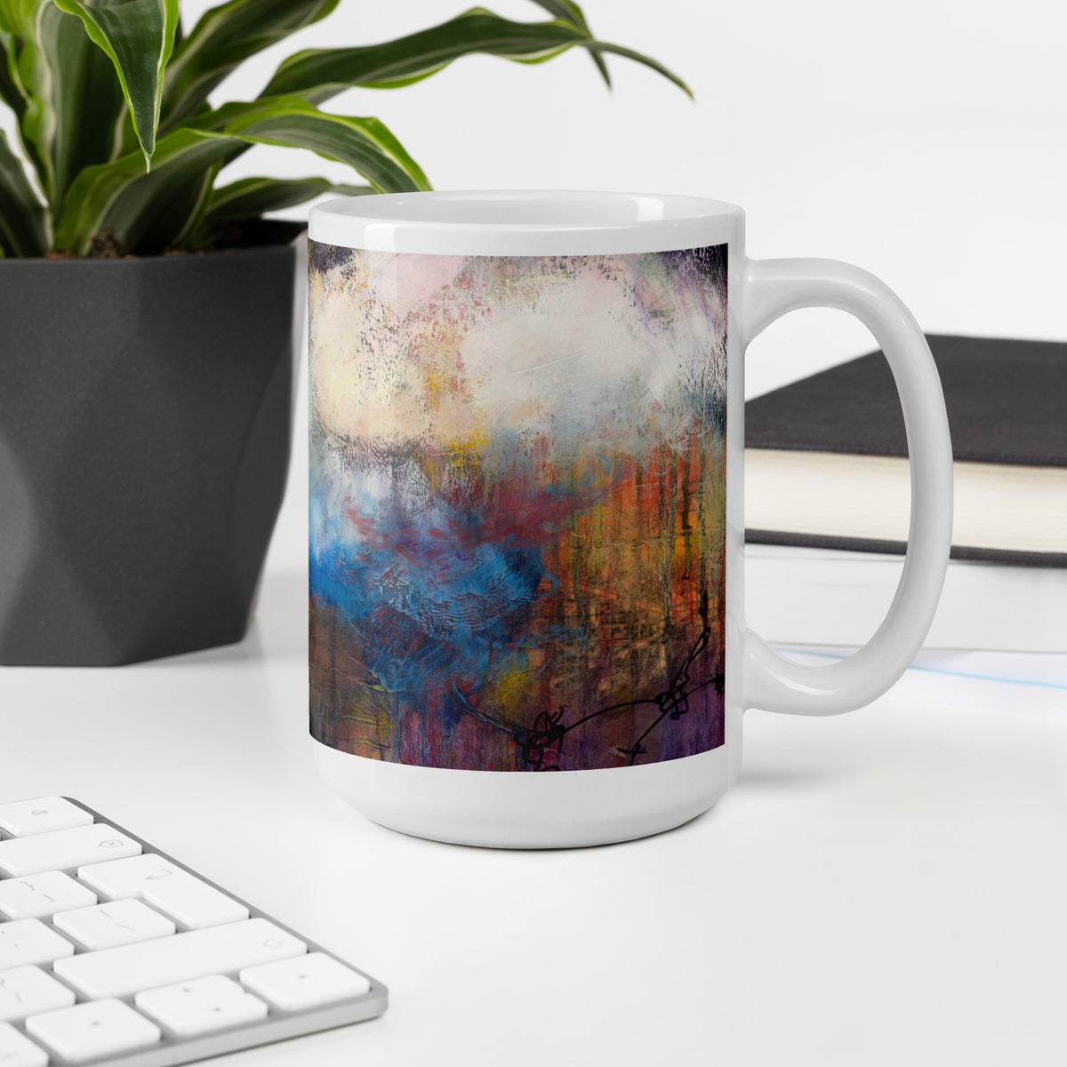 Changing Horizons, White mug