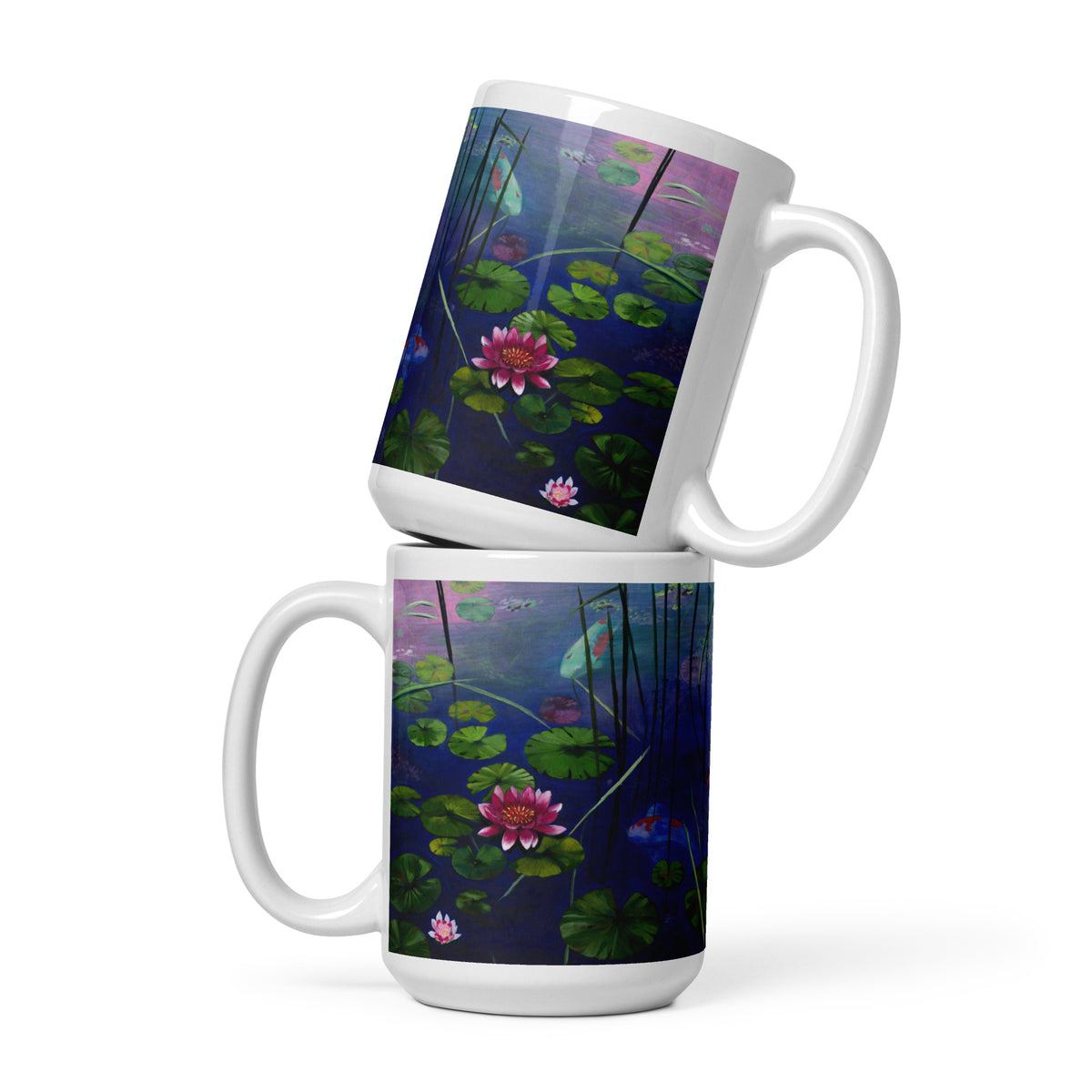Morning Meditation, White mug