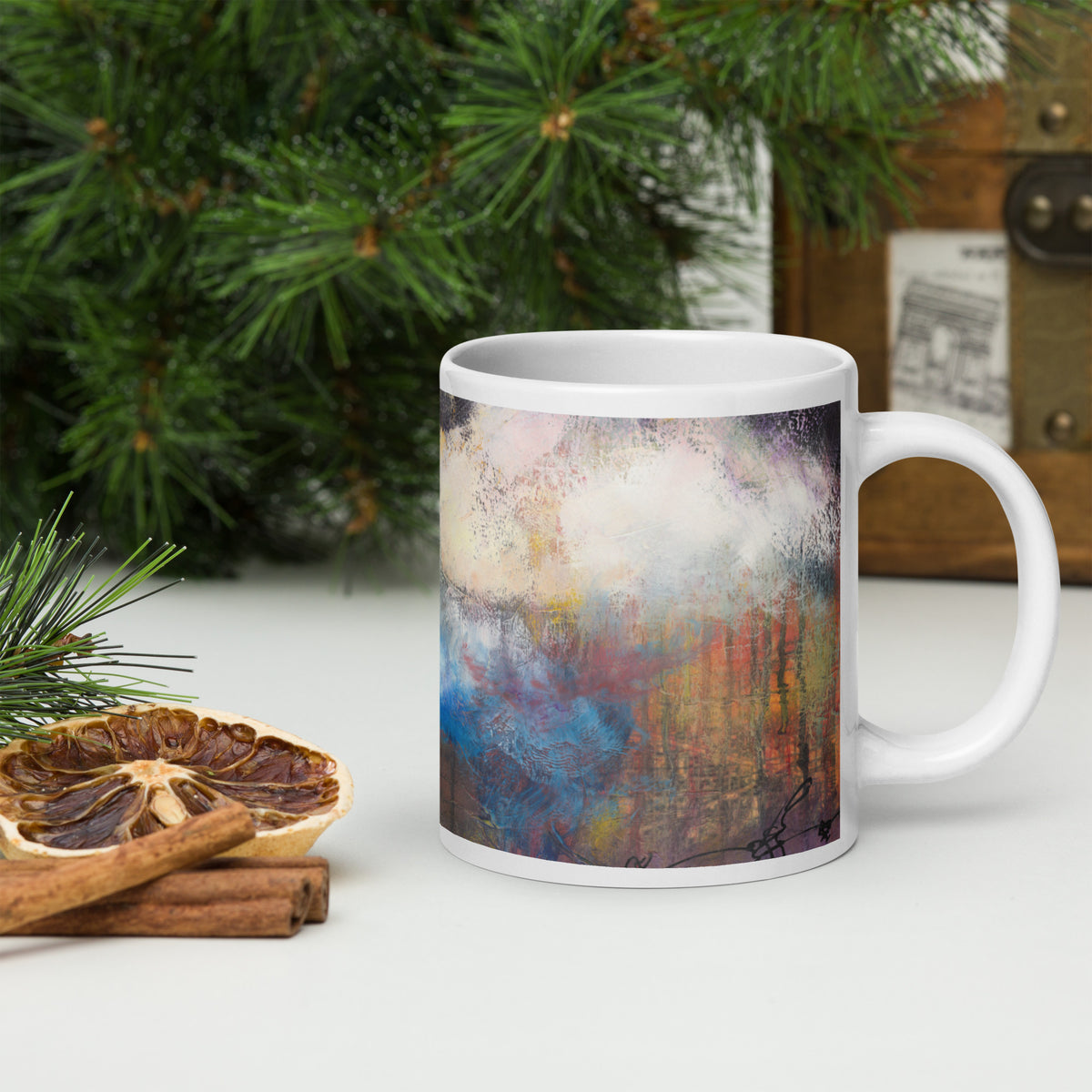 Changing Horizons, White mug
