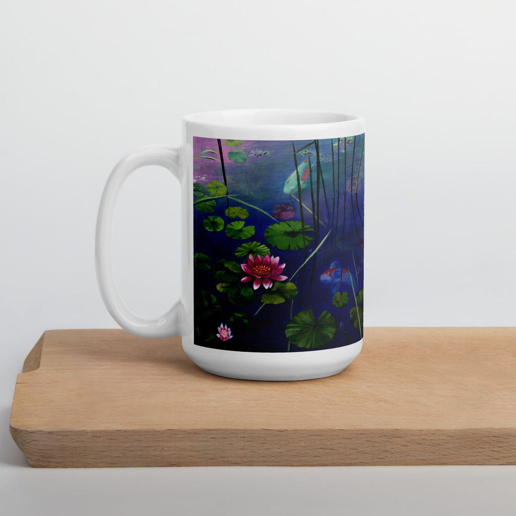 Morning Meditation, White mug